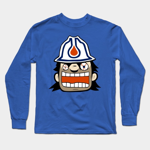 Edmonton Blue Collars Long Sleeve T-Shirt by rabidhabs